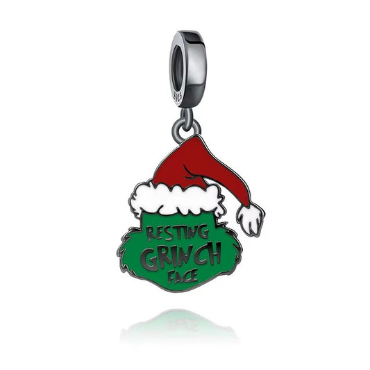 Resting Grinch Face Charm