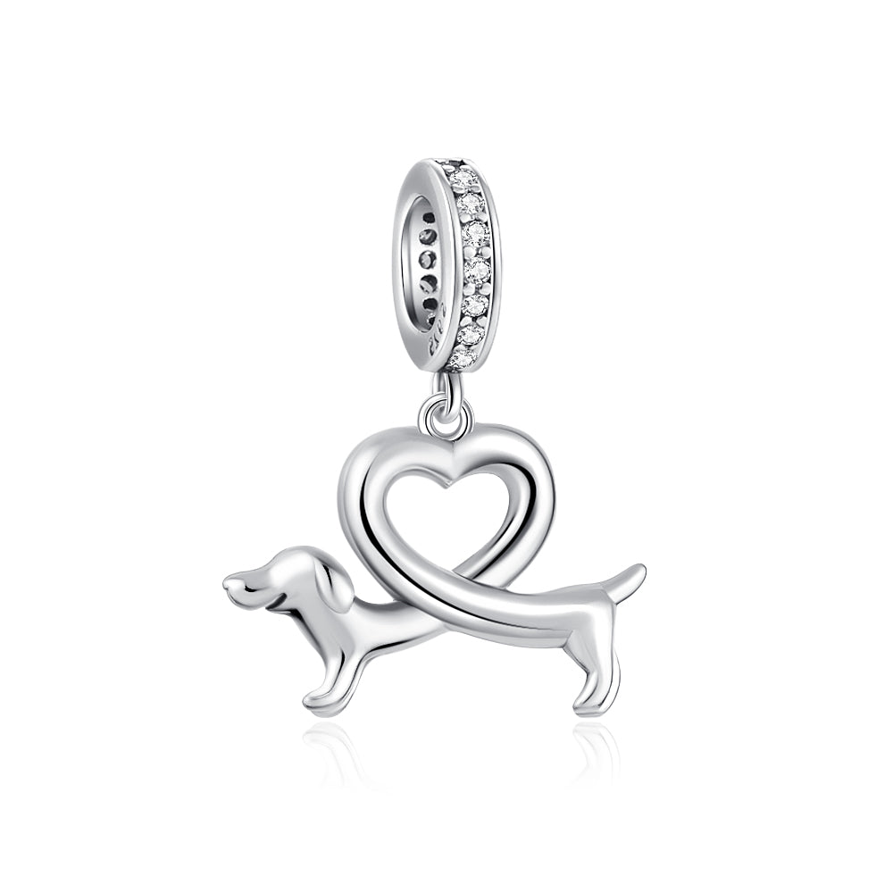 Loving Dachshund Charm