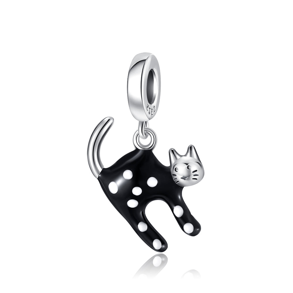 Frightened Cat Charm