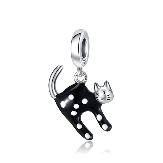 Frightened Cat Charm