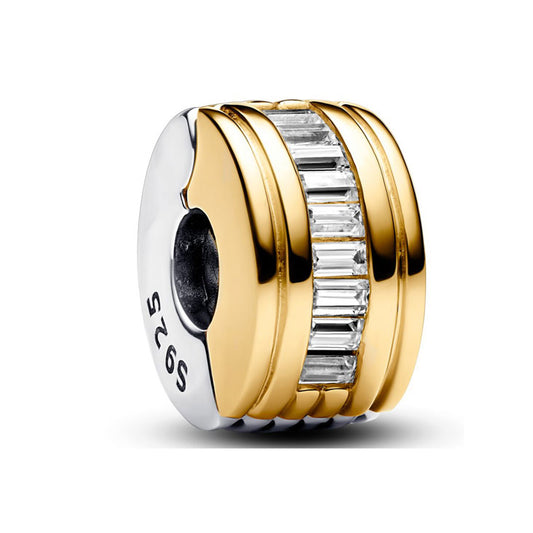 Half Gold And Sliver Charm