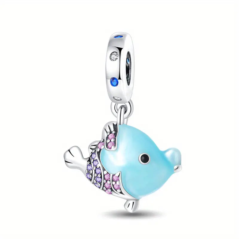 Blue Clownfish Charm