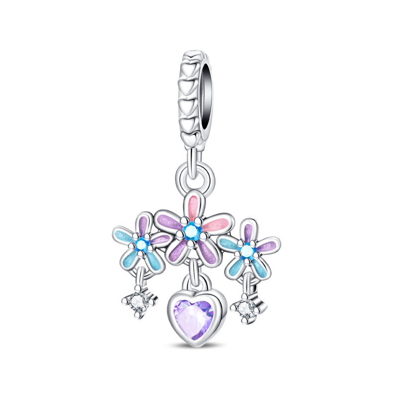 Colorful Daisy Charm