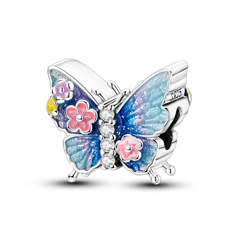 Spring Style-Flower Butterfly Charm