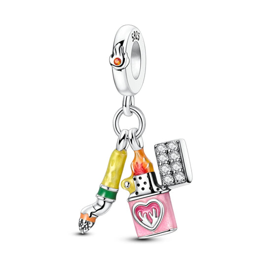 Lighter Cigarette Butt Charm