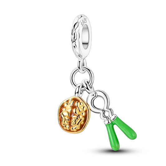 Walnut and Nutcracker Charm