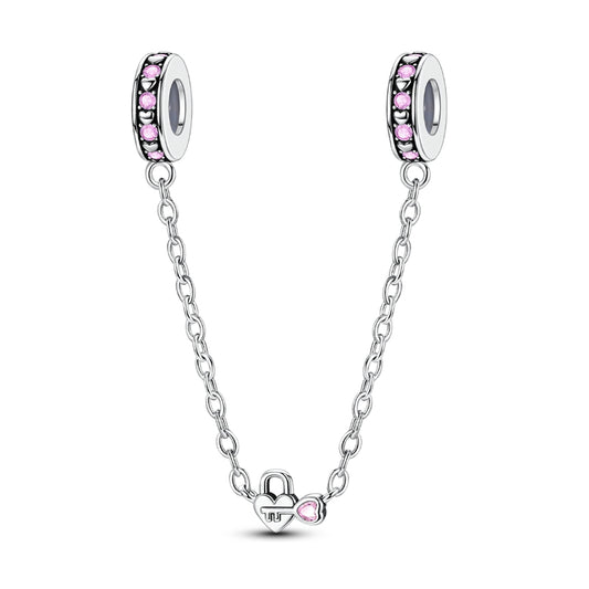 Heart Lock Love Safety Chain