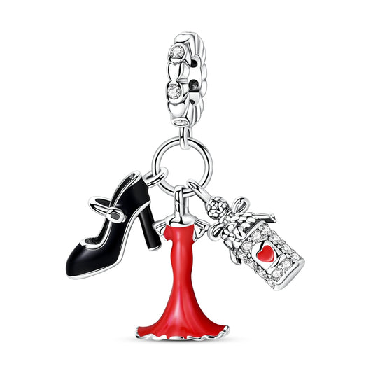 Perfume Bottle Skirt High Heels Charm