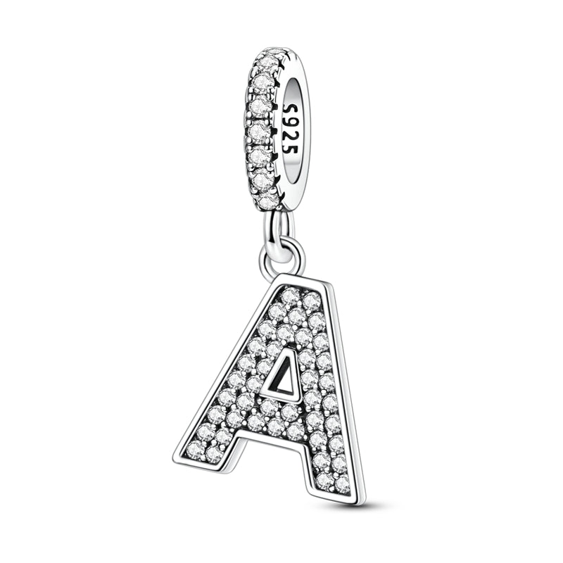 Sparkling Letter Charm