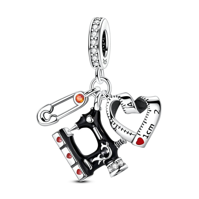 Sewing Machine Ruler Paper Clip Charm