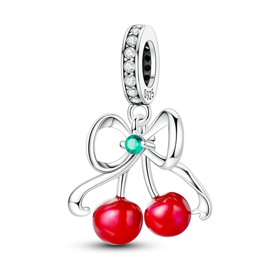 Bow Cherry Charm
