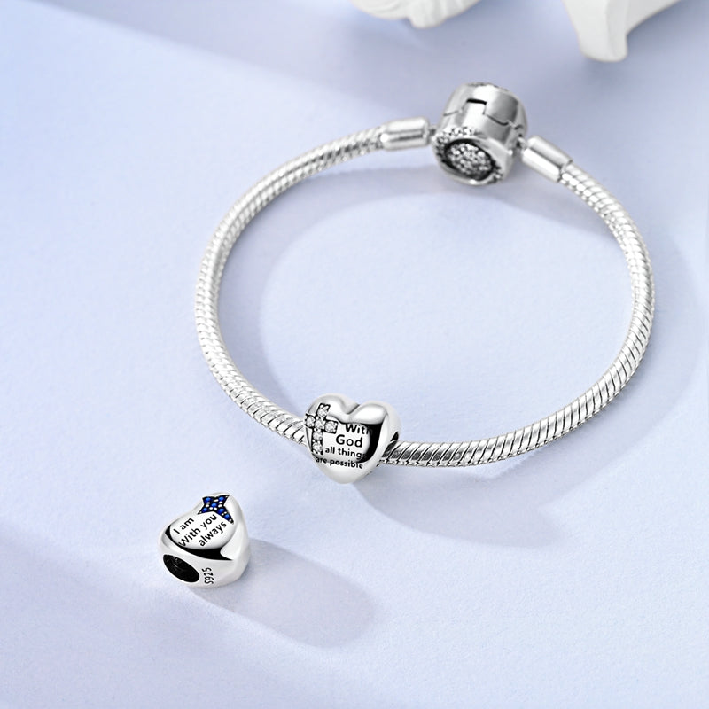 Cross Star Wish Charm