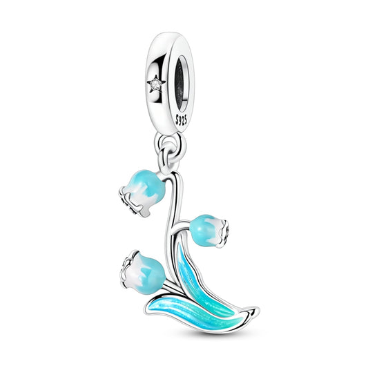 Glazed lily of the Valley Charm