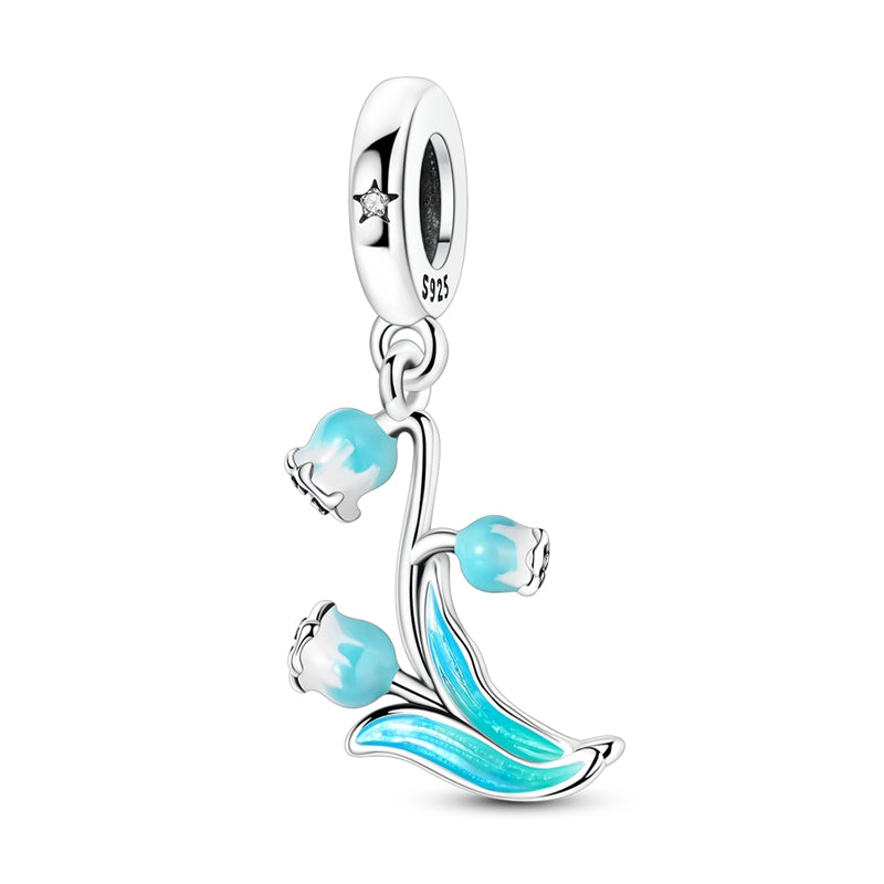 Glazed lily of the Valley Charm