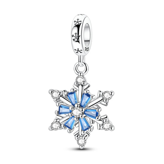 Winter Style-Rotating Snowflake Charm