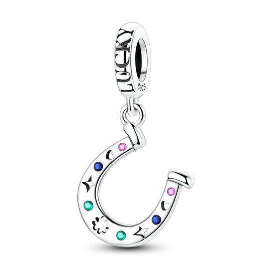 Hollow Lucky Horseshoe Charm