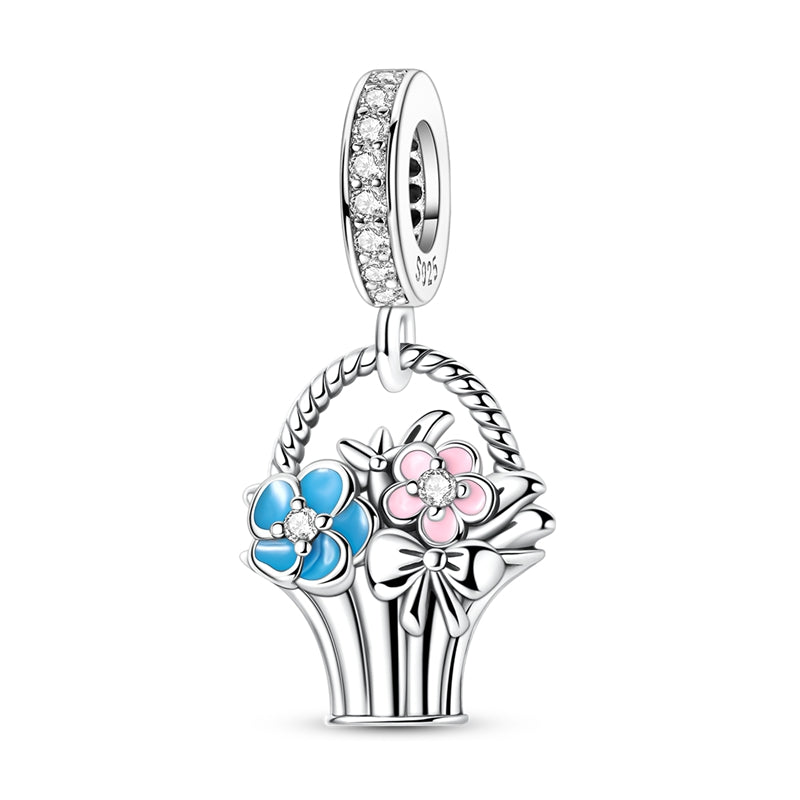 Spring Style - Flower Basket Hanging Charm