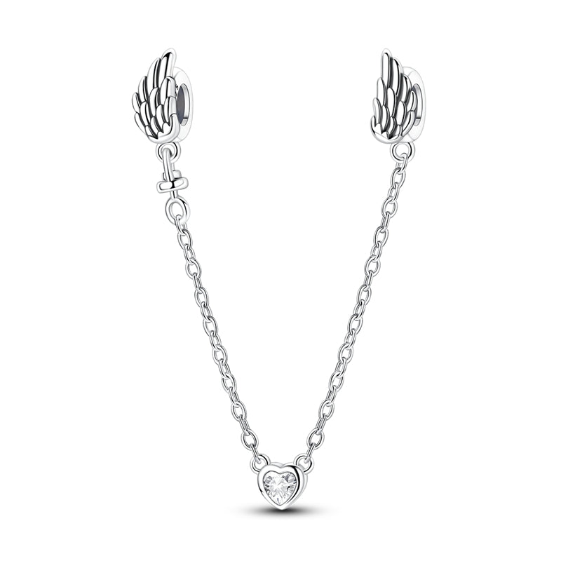 Angel Wings Rubber Plug Safety Chain