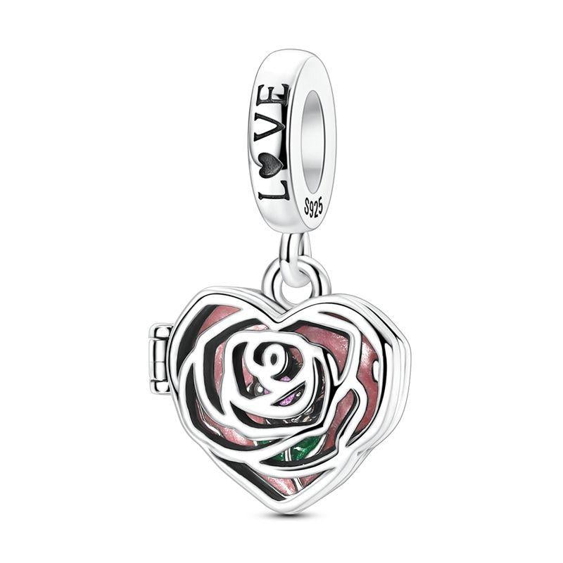Openable Hollow Rose Charm