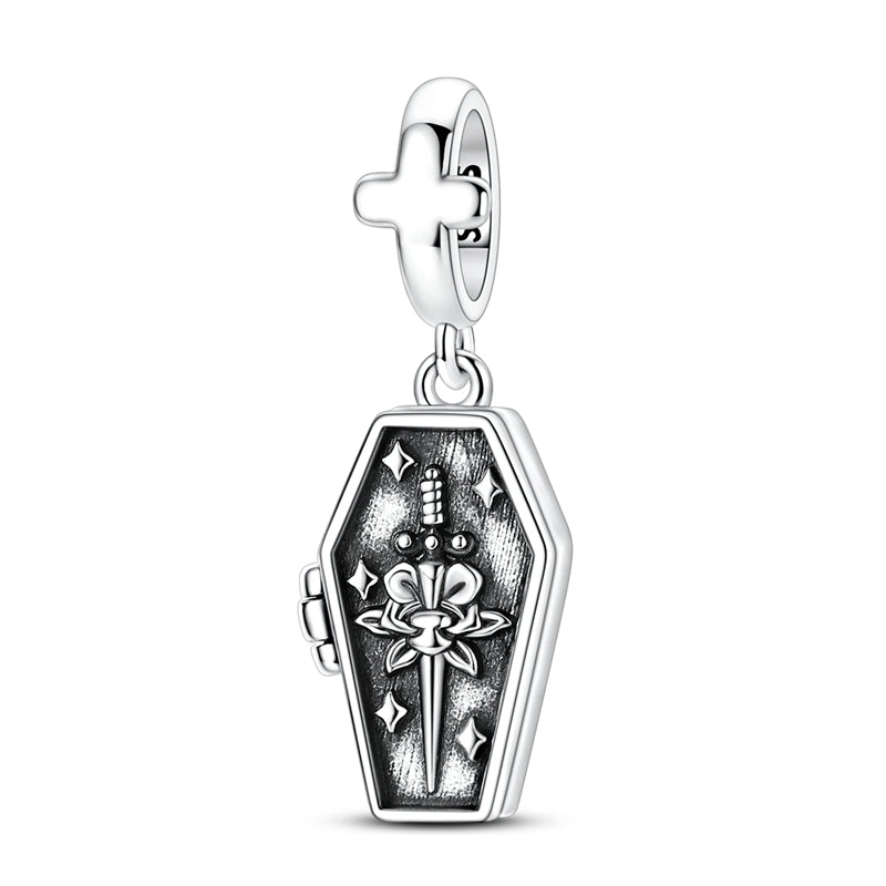 Openable Glow-in-the-Dark Coffin Charm