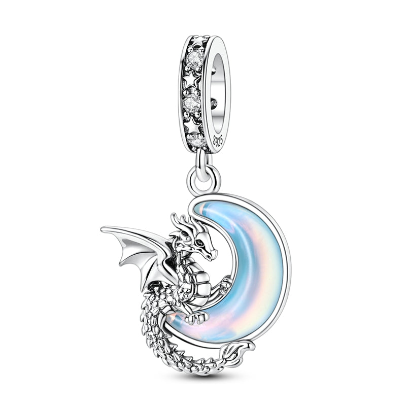 Dragon And Moon Charm