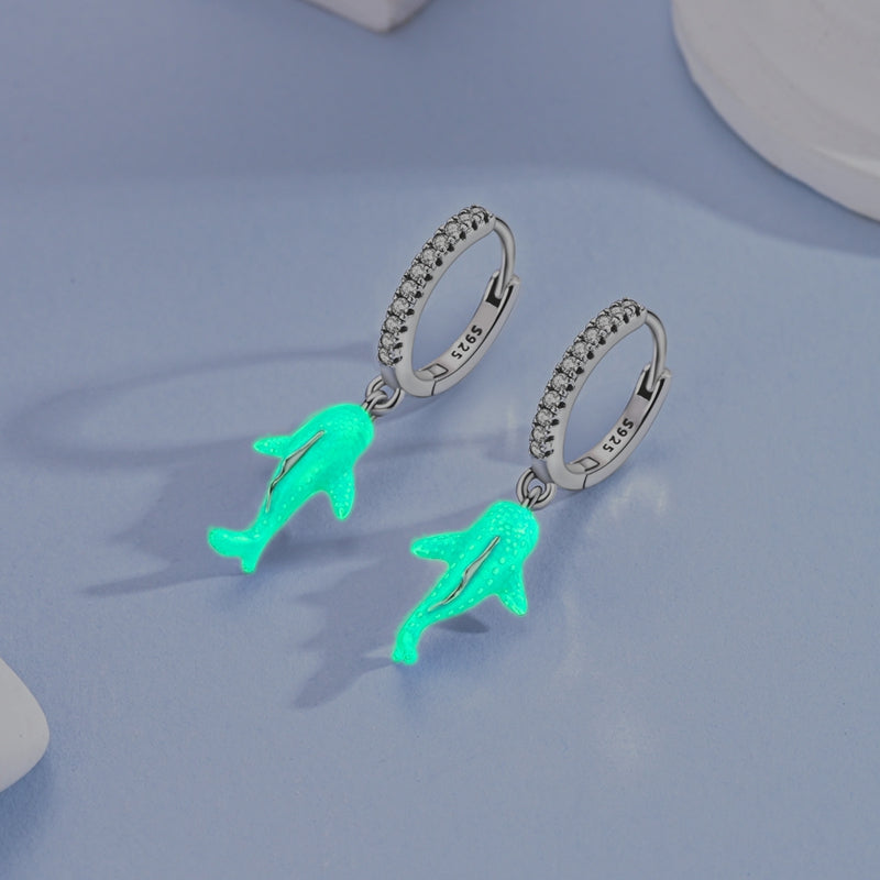 Luminous Whale Shark Earrings