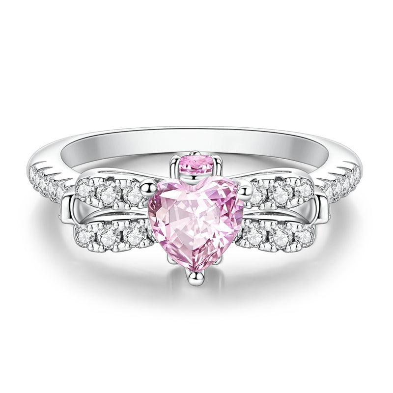 Bow Heart Ring