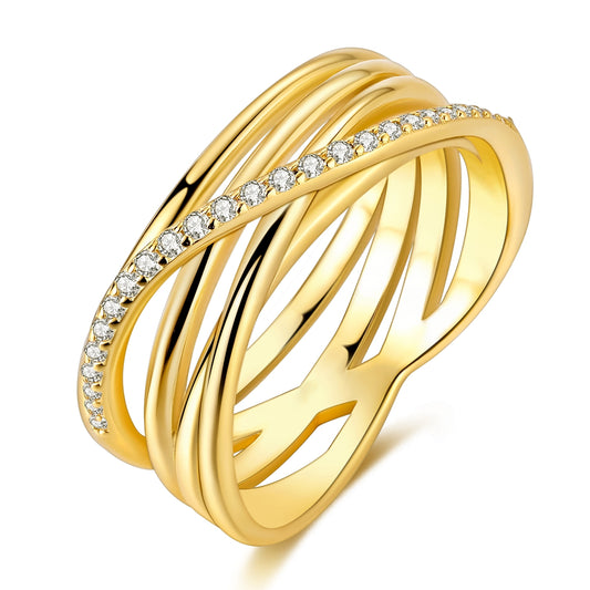 Gold Interwoven Ring