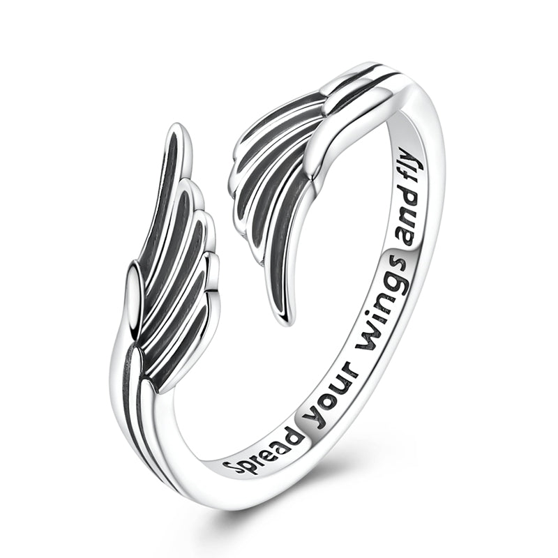 Angel Wings Open Ring