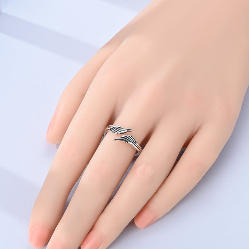 Angel Wings Open Ring