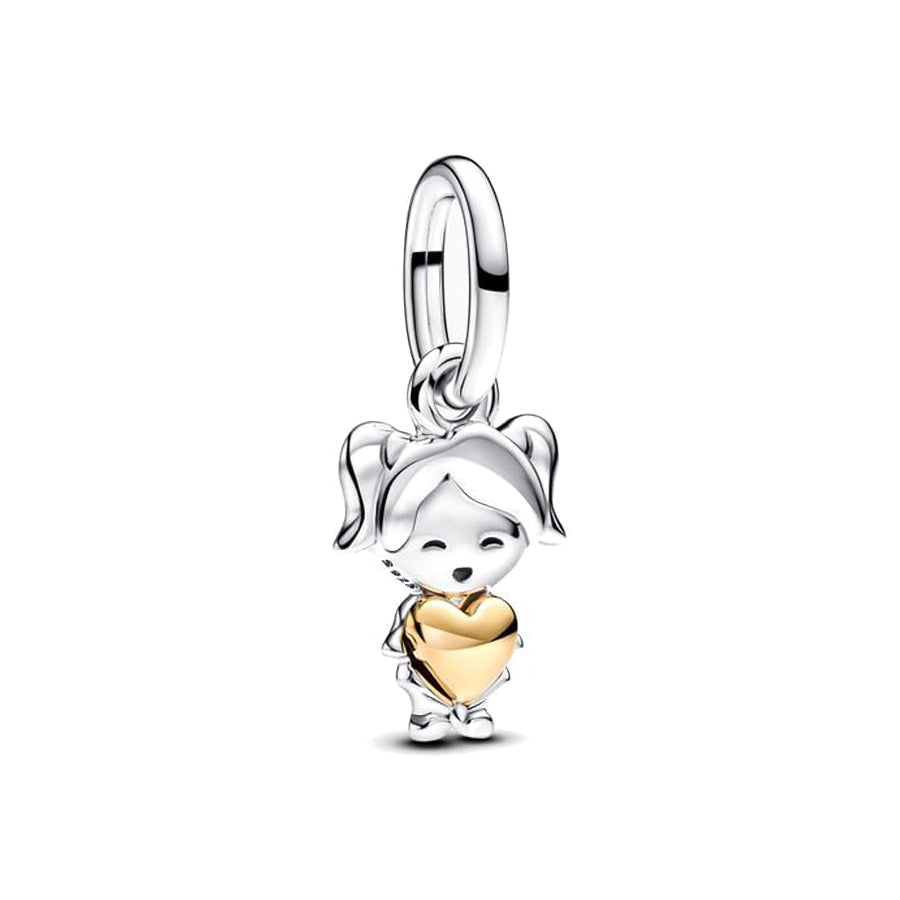 Hug Heart Boy & Girl Charm