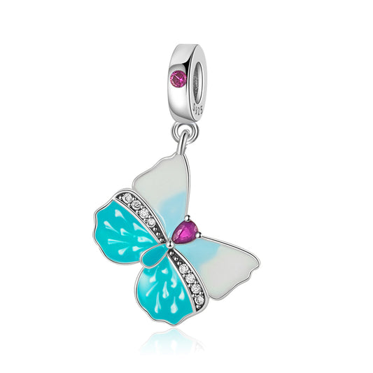 Blue Butterfly Charm