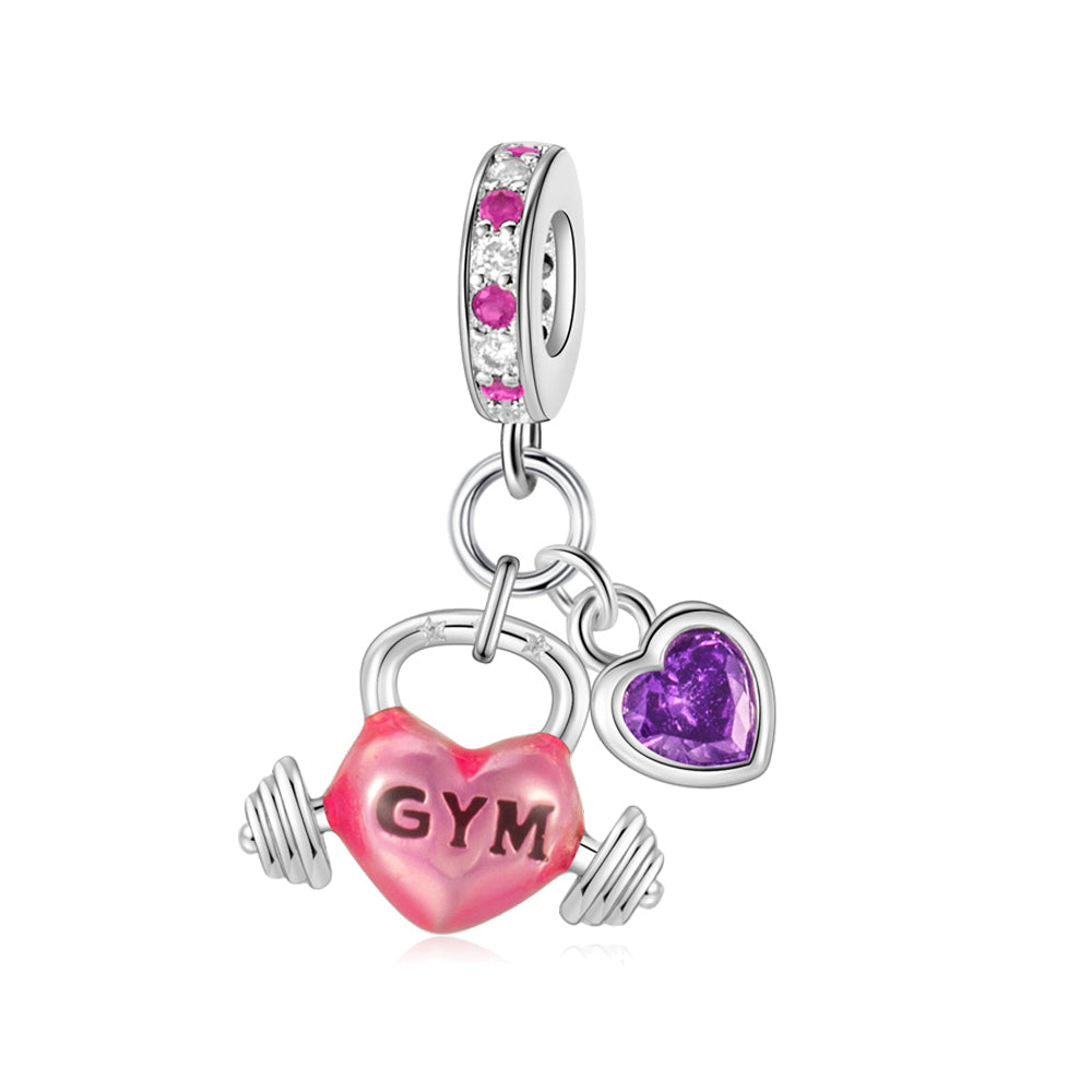 I Love Gym Charm