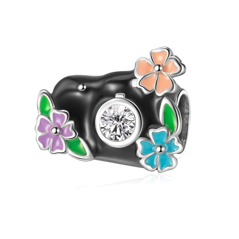 Black Camera Charm