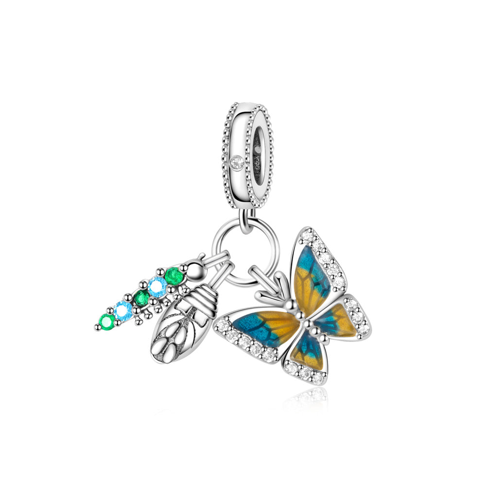 Cocoon to Butterfly Three-piece Charm