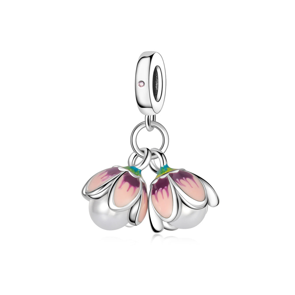 Twin Lily of the Valley Two-in-One Charm