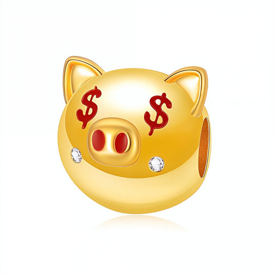 Fortune Golden Pig Charm