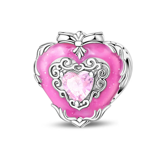 Baroque Retro Heart Charm