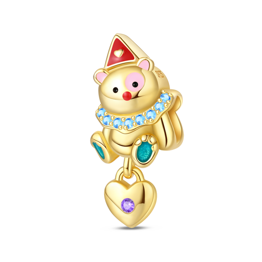 Fun Bear Clown Charm