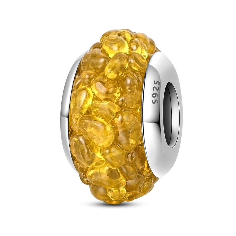 Yellow Glass Charm
