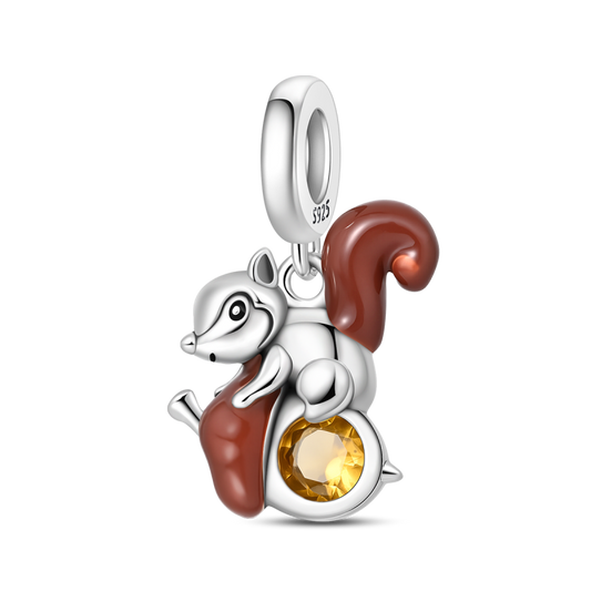 Autumn Squirrel Charm