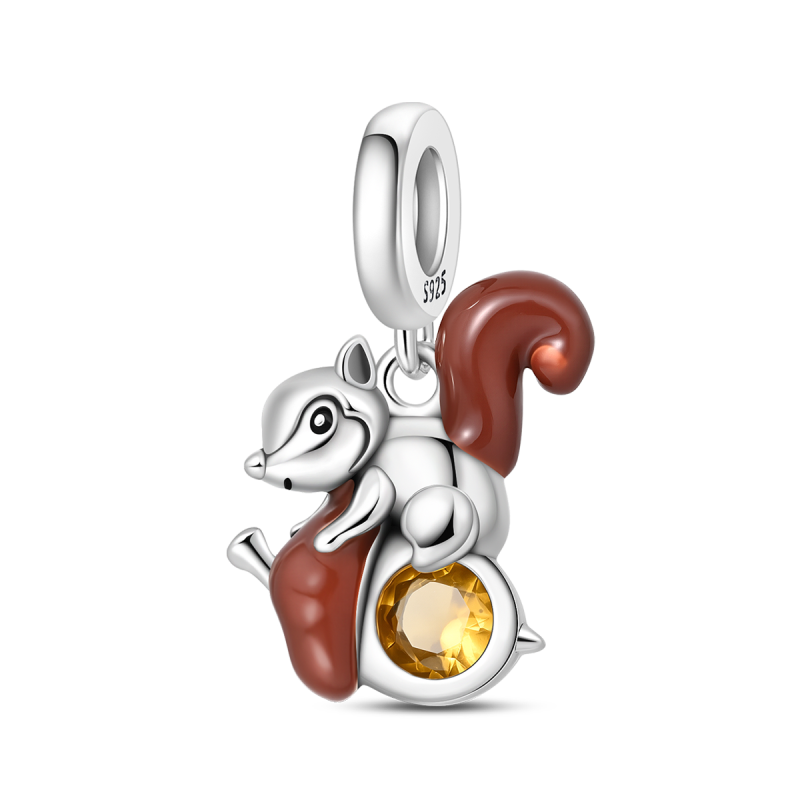 Autumn Squirrel Charm