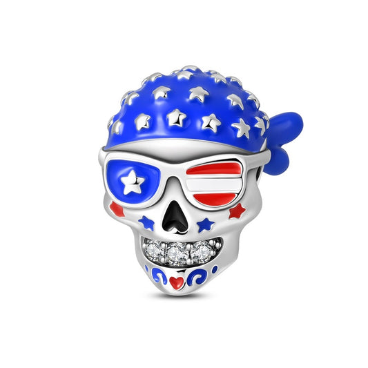 Freedom Skull Charm