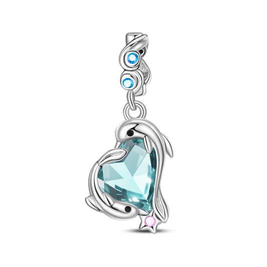 Blue Dolphin Charm
