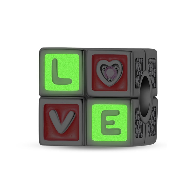Love Cube Glow-In-The-Dark Charm