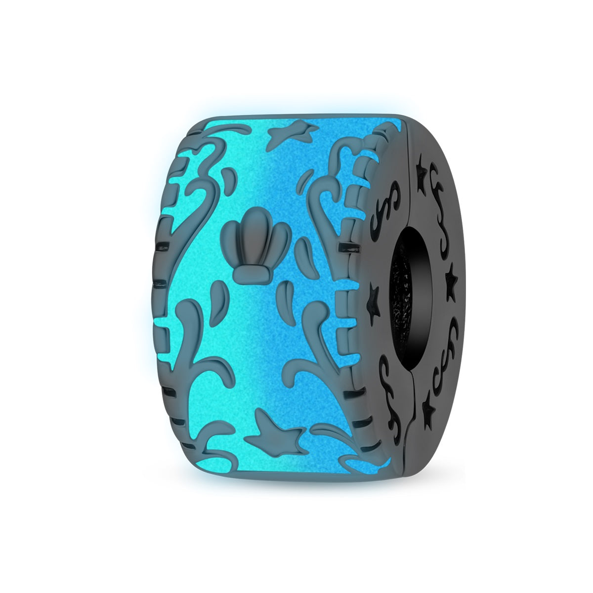 Luminous Waves of Pearls Charm