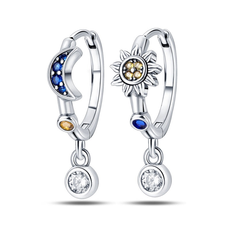 Star and Moon Series - Star and Moon Earrings