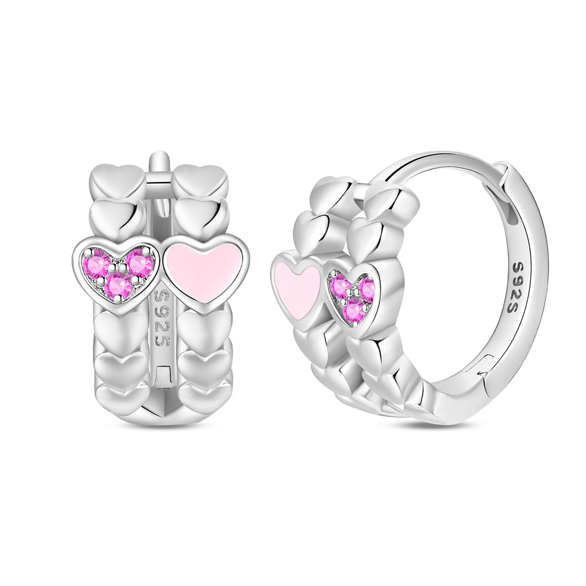 Double Heart Earrings