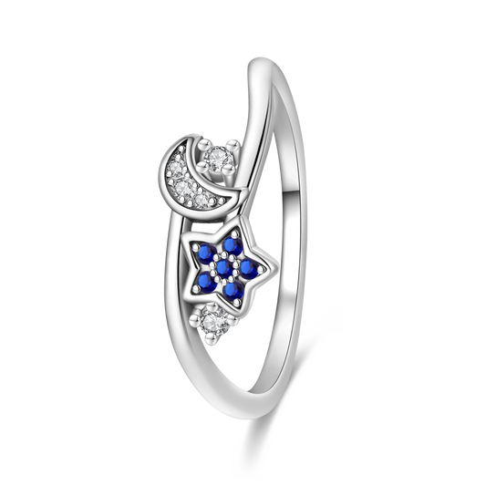 Star Moon Ring