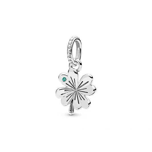 Simple four-leaf Clover Charm